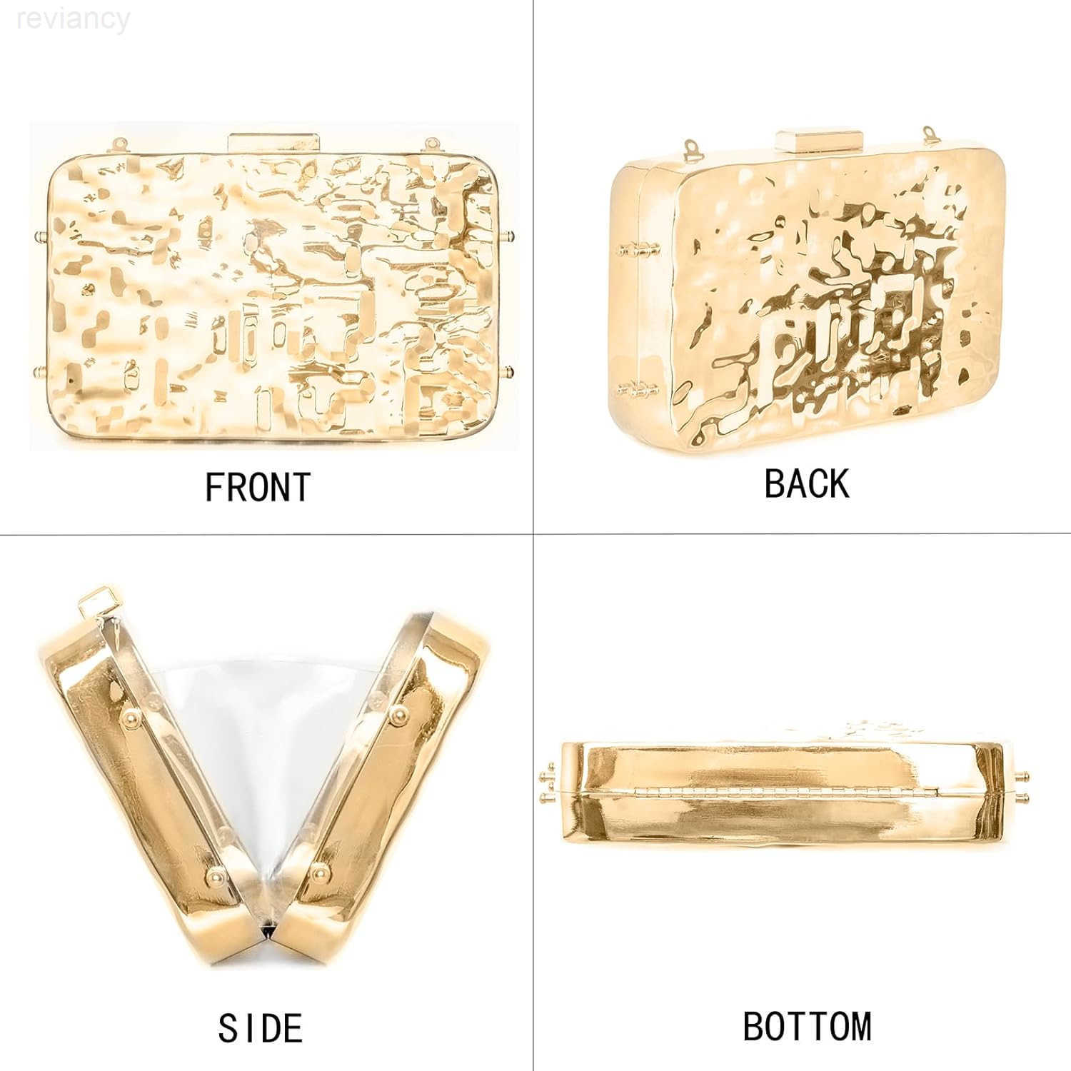 Clutch Purses for Women Evening Bag Elegant Metallic Clutch Purse with Chain for Wedding Party and Formal EventW250908