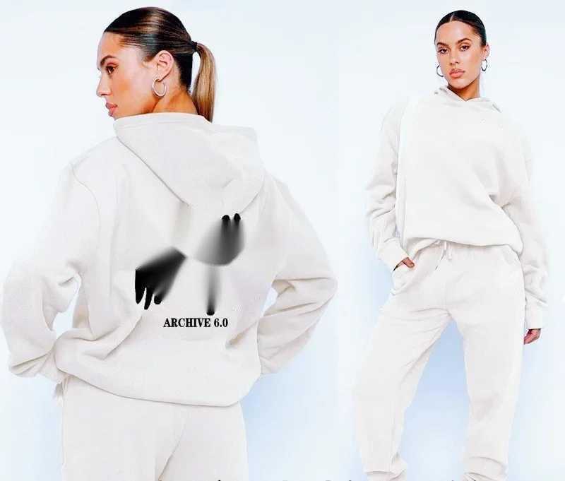 Women's Hoodies Sweatshirts Autumn and Winter Plus Velvet Fashion Hoodie Standard Hip Hop Skateboarding Sports Set Casual High Quality Cotton Set