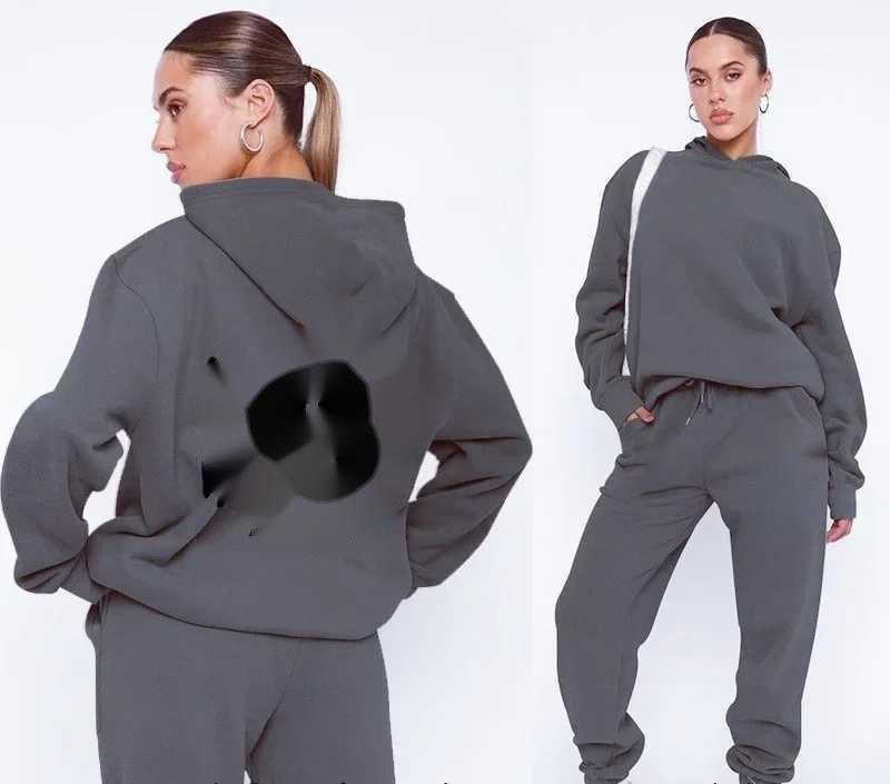 Women's Hoodies Sweatshirts Autumn and Winter Plus Velvet Fashion Hoodie Standard Hip Hop Skateboarding Sports Set Casual High Quality Cotton Set