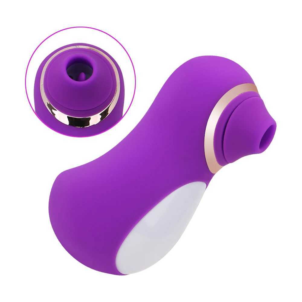 Penguin Egg Vibrating 10 Speeds Clitoral Sucking Vibrator G spot Clitoris Stimulator Tongue Licking Sex Toys for CouplesXJ250908
