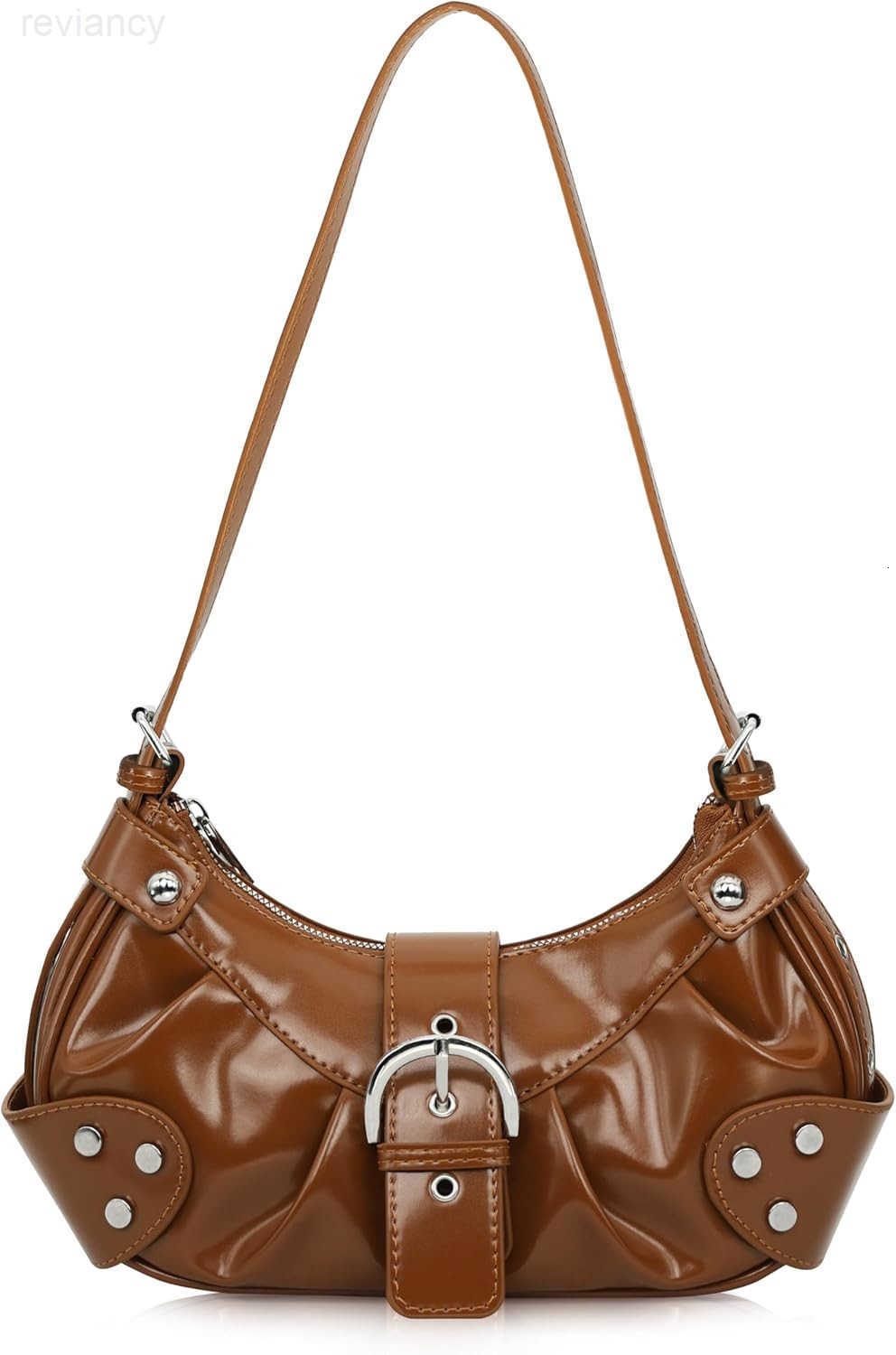 Shoulder Bag for Women PU Leather Purse Adjustable Strap Hobo Crossbody Handbag with Zipper ClosureW250908
