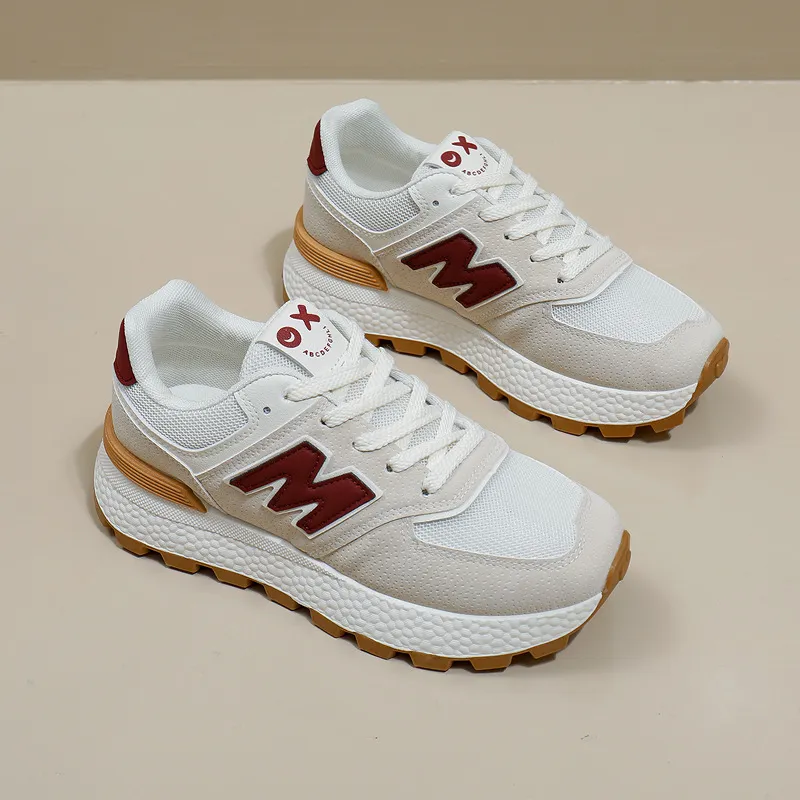 Free shipping designer's new running shoes ins trendy thick soled student sports Forrest Gump shoes women's casual shoes 35-41