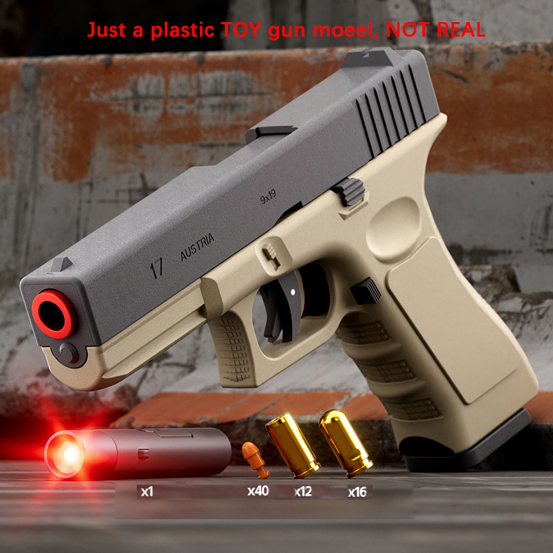 Colt Automatic Shell Ejection Pistol Laser Version Toy Gun For Adults Kids Outdoor Games dh5727163