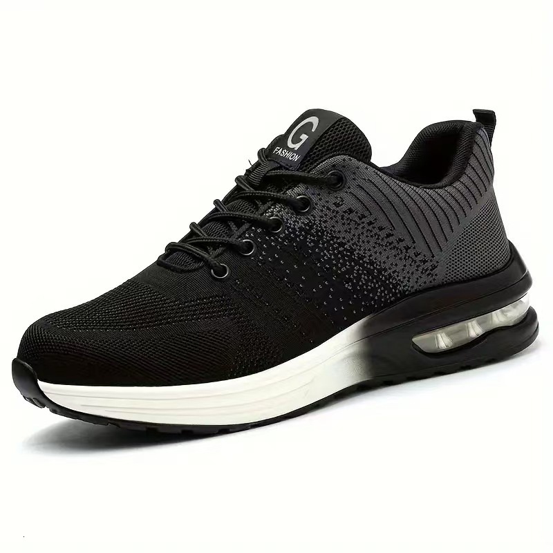 Labor Protection Shoes Summer Mens Steel Toe Cap AntiSmash AntiPuncture Lightweight Fashion Sports Mesh Protective Work Safety Shoes 241112