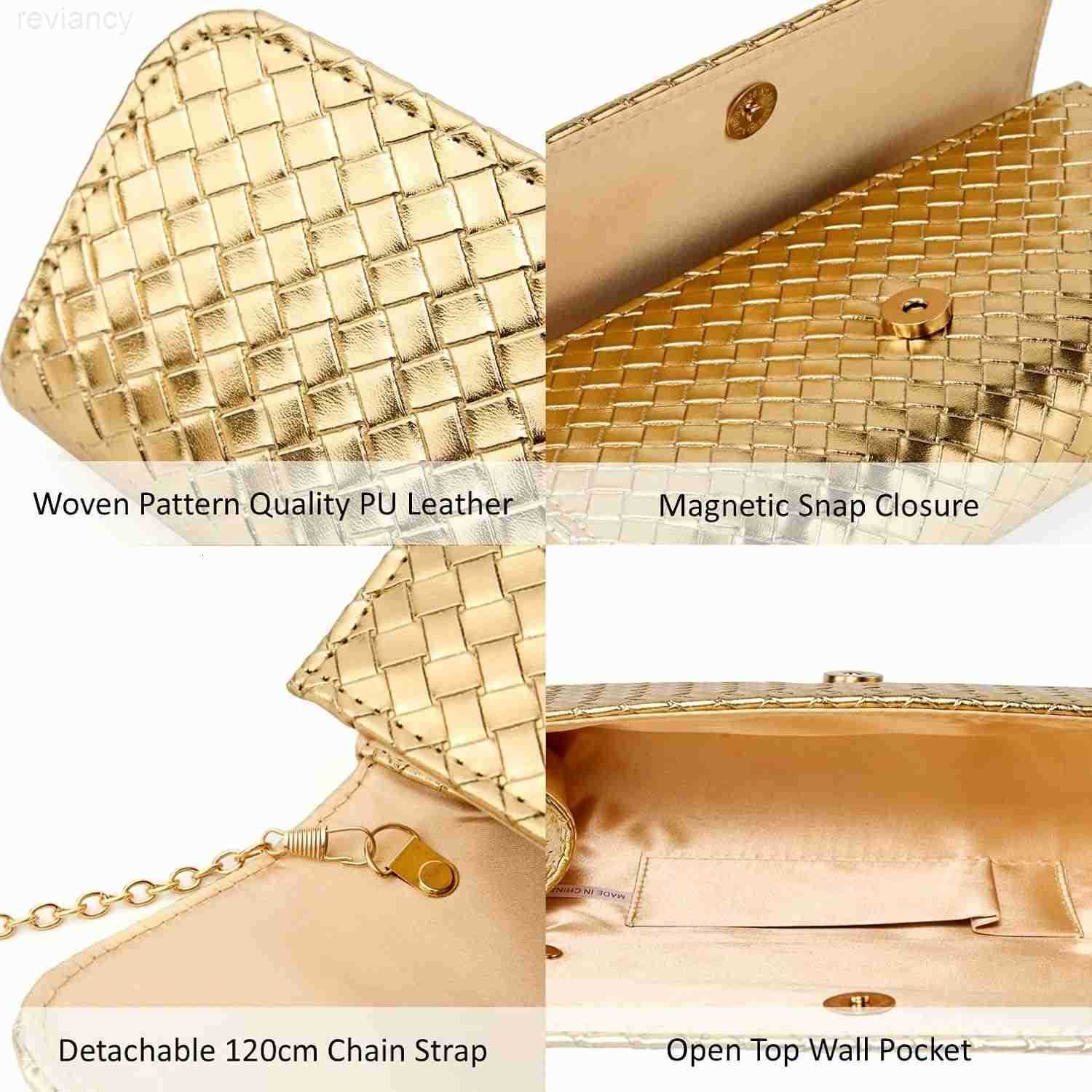 Evening Bag Clutch Purses for Women Fashion PU Leather Crossbody Purse for Wedding Party and PromW250908