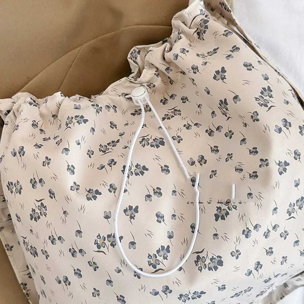 Fashion Simple Casual Shopper Tote Bags Crossbody Bag Flower Floral Canvas Shoulder Bag Large Capacity Handbag R250908T251007