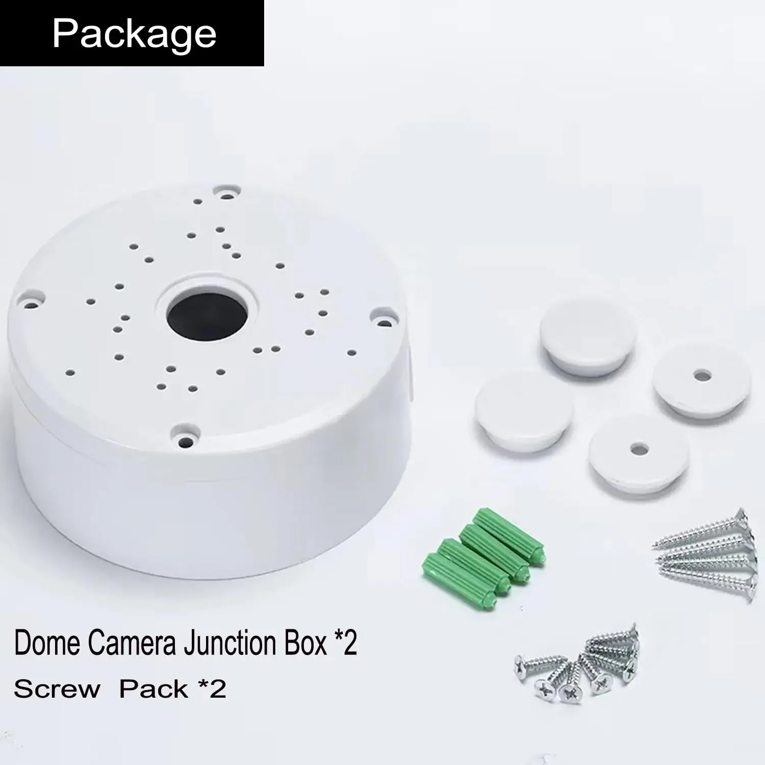 Waterproof Junction Box for CCTV Camera Bracket Cable Deep Base Camera Mount Bracket Rounds Support Deep Base