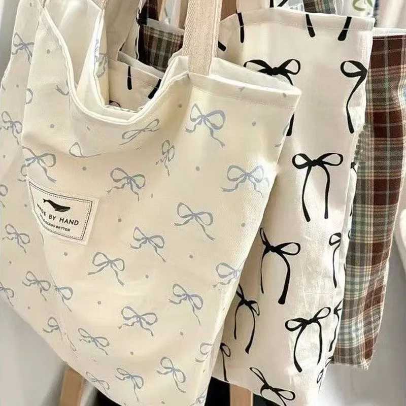 New Female Student Korean Version Shoulder Bag Commuting Large Capacity Tote Bag Bow Tie Handbag Shopping Bag R250908