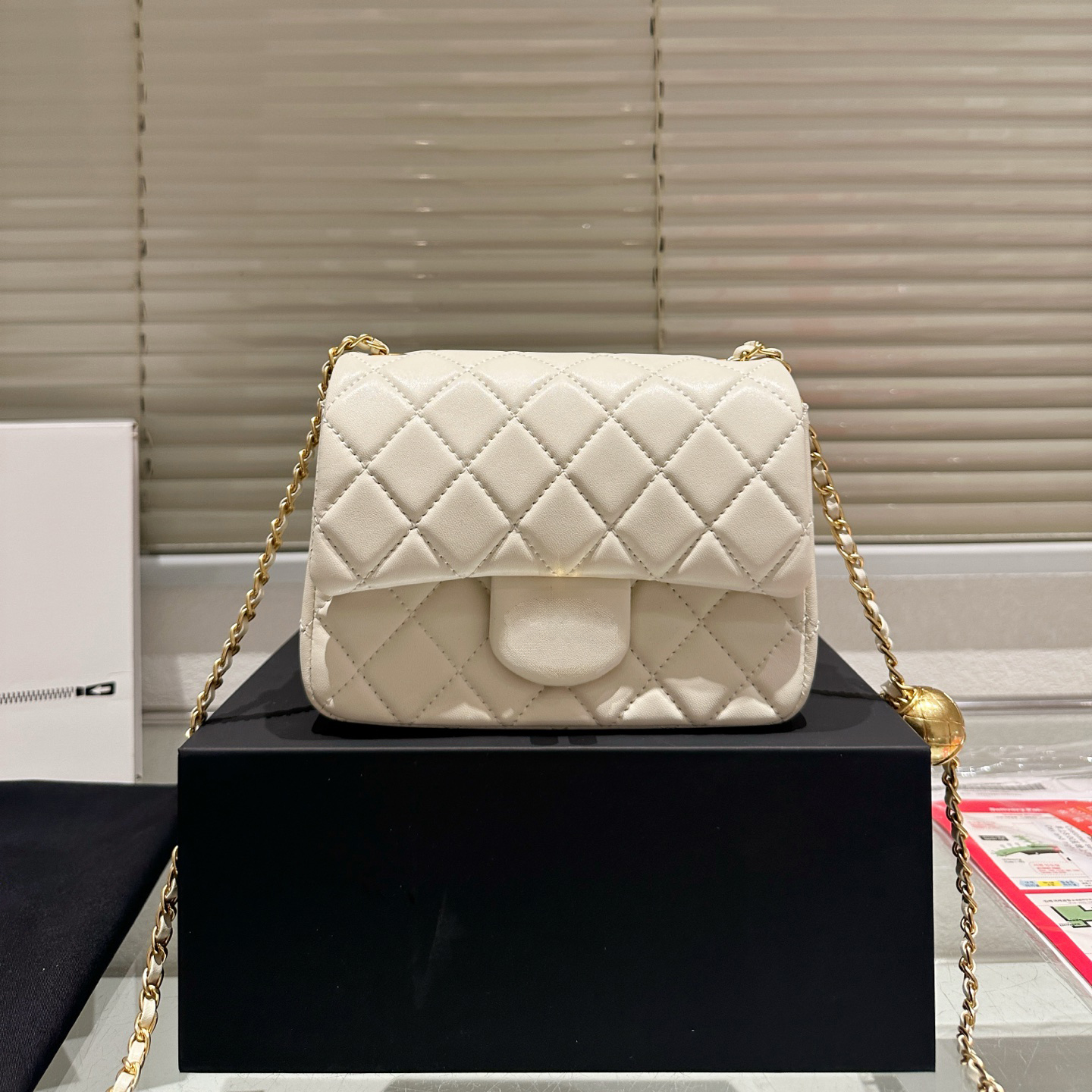 Luxury handbag Designer Mini Flap bags weave gold Chain Strap Cross Body Handbag With Gold Ball Women designer tote bag Purse Fashion Style Crossbody bag more size