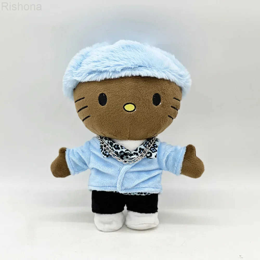 Sanrio Multiple Styles Hello Kitty Eminem xxxtentacion Frank Ocean Plush Toy Doll with Clothes Stuffed Soft Plush Toys Fans Collect Gif H251126