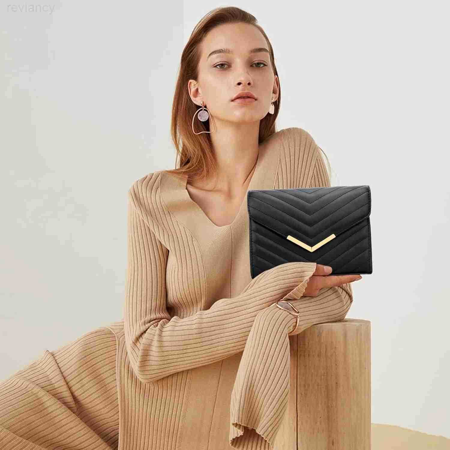 Women Formal Vegan Leather Evening Envelope Clutch Purses and Handbags for Party Wedding Prom BridalW250908