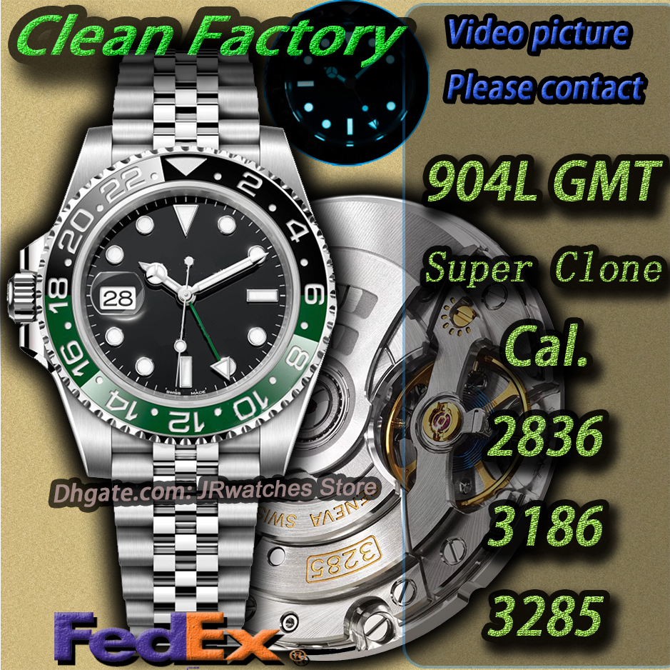 Men's Luxury Automatic Mechanical Cal. 3186 3285 Dial Clean Factory Super Clone High Quality Watch Sapphire Glass 904L Stainless Steel Luminous 100M Waterproof