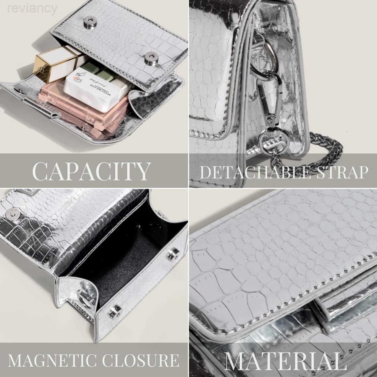 Crossbody Bags for Women Y2k Purse with Chain Strap Trendy Womens Evening HandbagsW250908