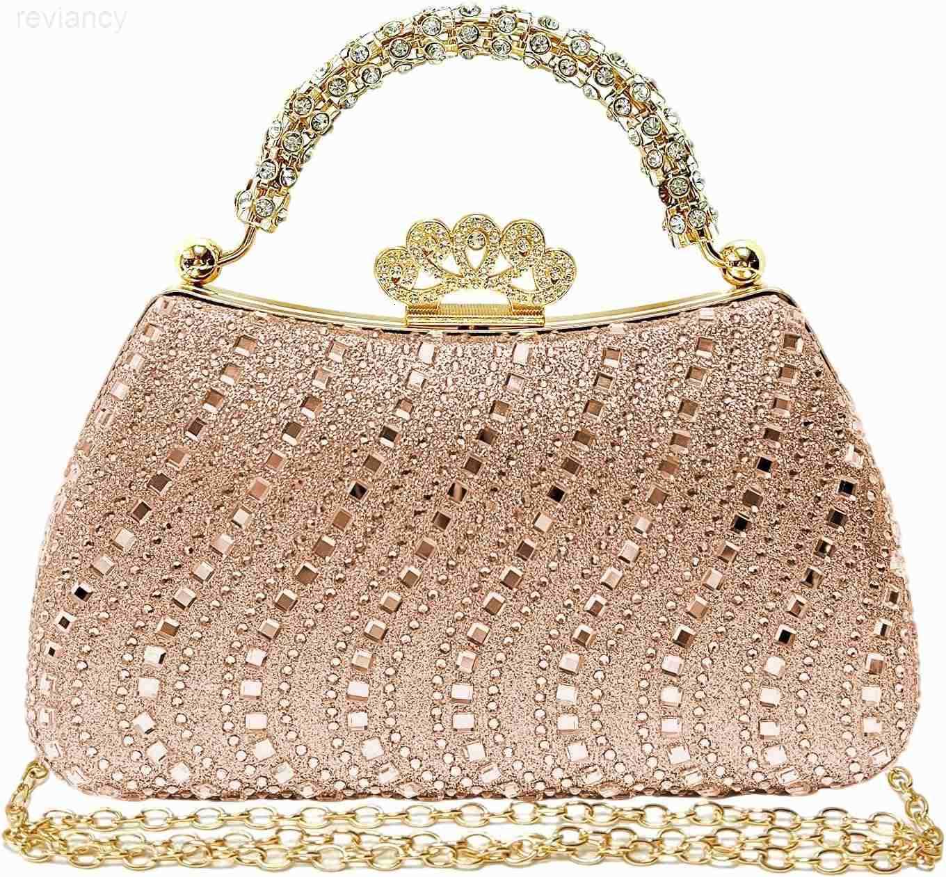 Clutch Purses for Women Rhinestone Formal Evening Bag Sparkly Diamond Handbag for Cocktail Prom Party WeddingW250908