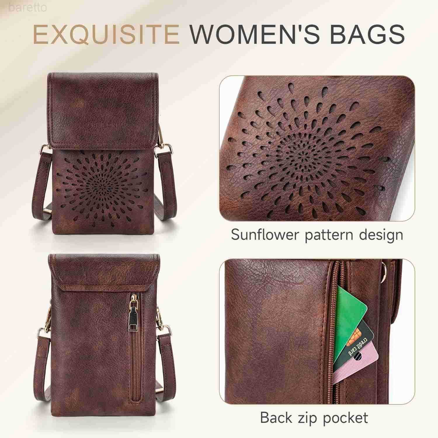 Small Crossbody Bags for Women Trendy Leather Crossbody Phone Purses Handbags with Adjustable Strap Z250910