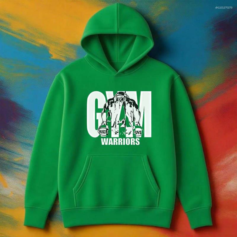 Gym Clothing Fitness Men's Hooded Sweatshirt Multi-color Comfortable Pullover Casual Sportswear For Wear Holiday Party Gifts