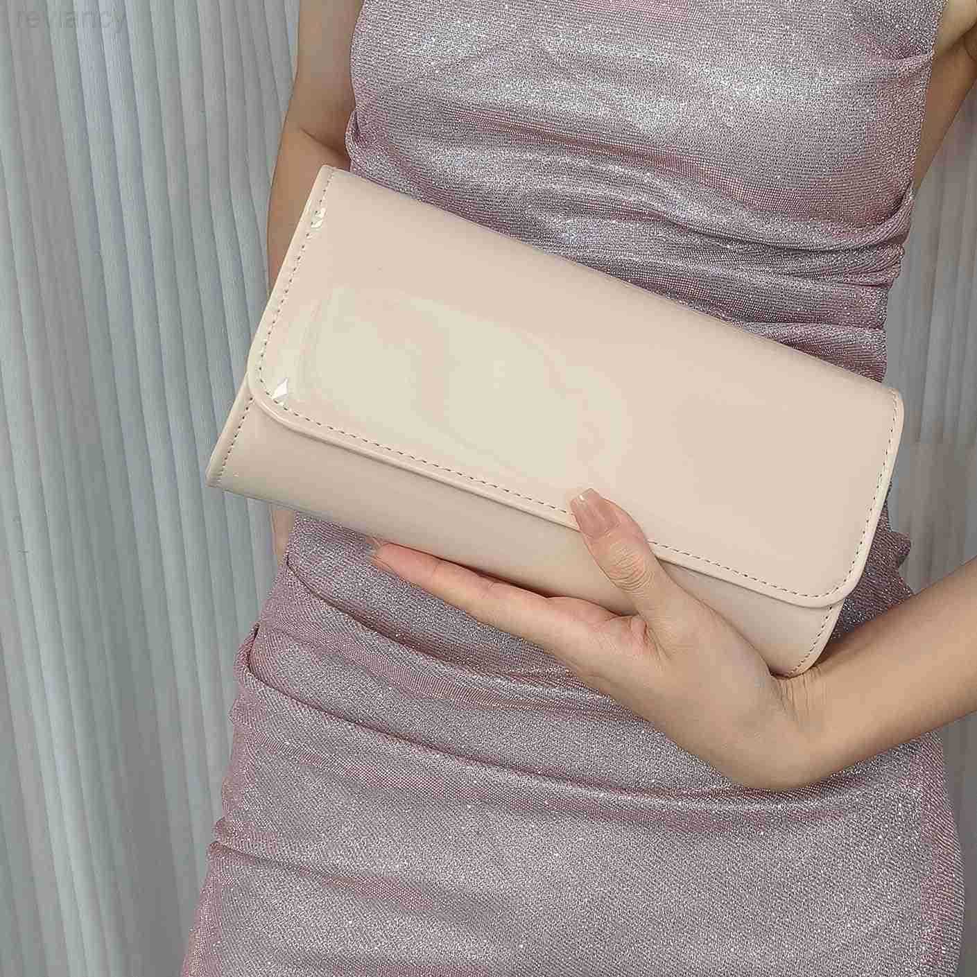 Leather Envelope Clutch Womens Evening Handbag Stylish Shoulder Bag Purse for Christmas Wedding Party PromW250908