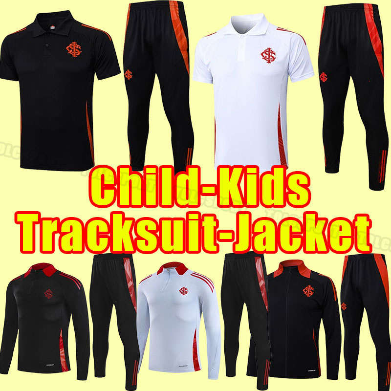 25/26 Sport Club Internacional soccer tracksuits EDENILSON WANDERSON V.CUESTA R. DOURADO WESLEY D'Alessandro Long sleeve Tracksuit training jacket polo child kids