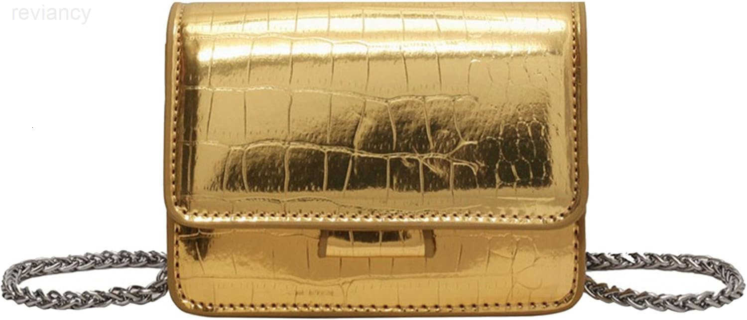 Leathe Mini Crossbody Bags for Womens Y2k Mini Square Purse with Chain Strap Fashion Women Small Evening BagsW250908