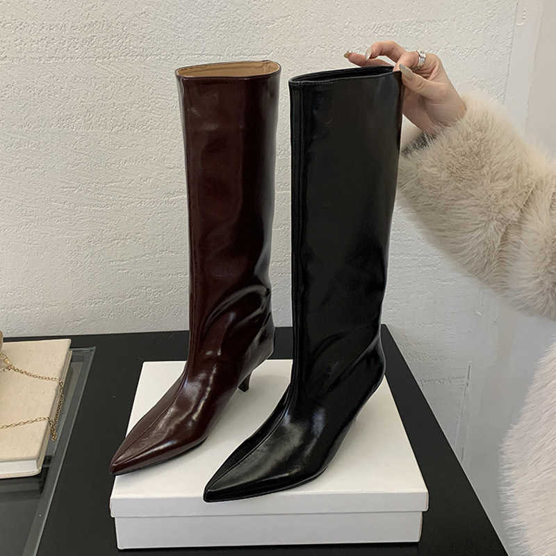 Wedge Wide Tube Riding Boots for Women, Autumn and Winter, Simple and Elegant, Fleece-Lined High Tube Boots, Long Boots, Over-the-Knee Boots