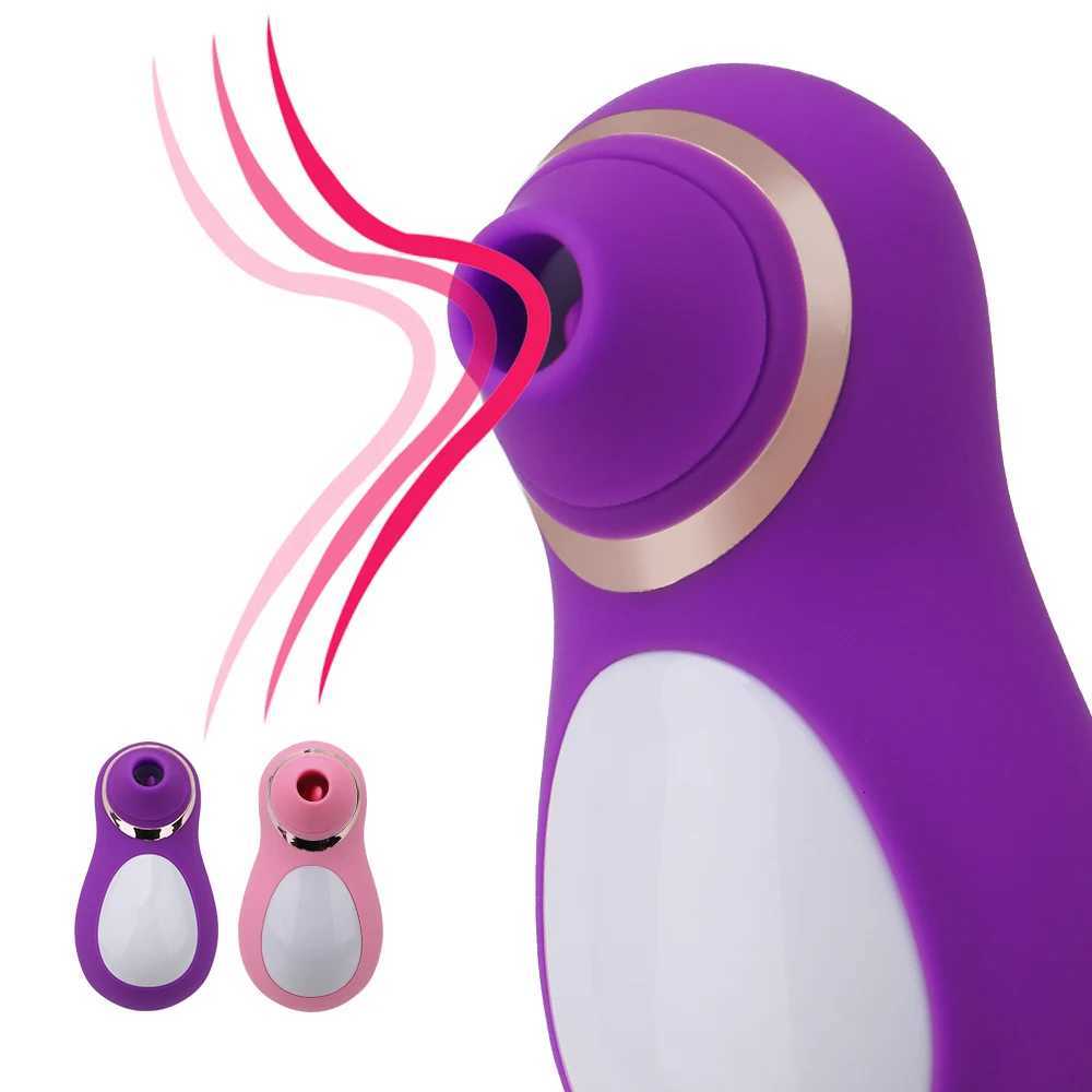 Penguin Egg Vibrating 10 Speeds Clitoral Sucking Vibrator G spot Clitoris Stimulator Tongue Licking Sex Toys for CouplesXJ250908