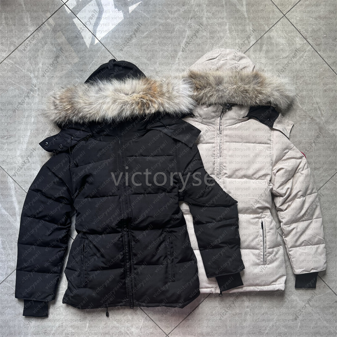 Women Puffer Jackets Designer down Jacket Winter Parka Coats Real Wolf Fur Outdoor Wyndham Windbreaker women Outerwear Luxury down jackets XS-XL e8
