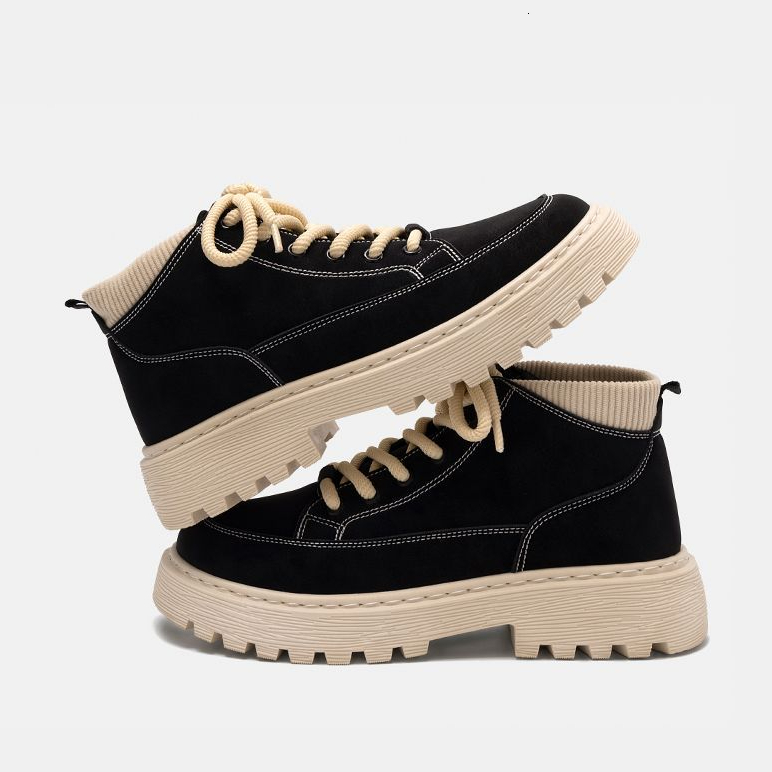 Designer Shoes Martens boots for men height increase Soft shoe upper casual comfortable sneakers fashionable