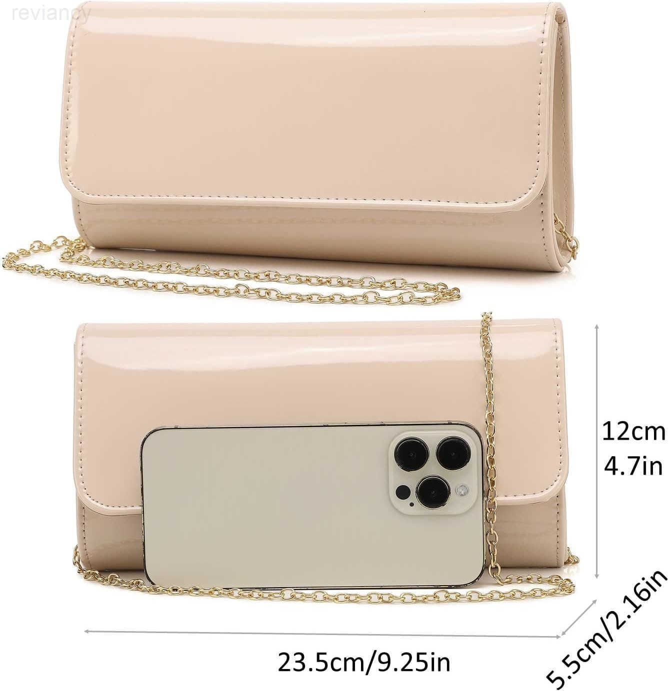 Leather Envelope Clutch Womens Evening Handbag Stylish Shoulder Bag Purse for Christmas Wedding Party PromW250908