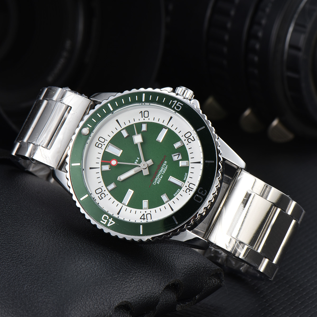 Hot Sale Sport Style Luxury BR Watches for Men Ocean Series Quartz Wristwatch Popular Rubber Strap Automatic Date Daily Waterproof Business for Wholesale Watches