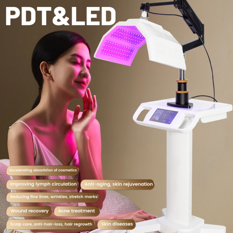 Latest Facial Care Device PDT Led Light Therapy Skin Repair Skin Care Infrared Acne Treatment Scalp Care Machine
