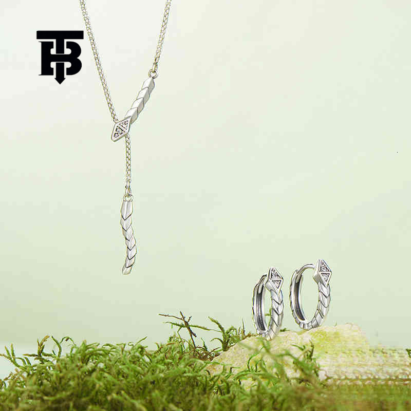 TB BHULAMTE Designer Luxury Original 925 Silver Retro Personalized Zodiac Snake Simple High End Jewelry Set Fashion Women's Accessories