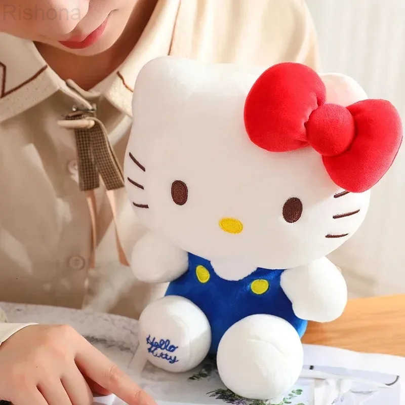 Sanrio Hello Kitty Plush Toy Plushie Doll Kawaii Hello Kitty Stuffed Animals Hello Kitty Cushion Sofa Pillow Home Decor Kid Gift L250908
