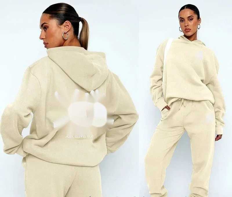 Women's Hoodies Sweatshirts Autumn and Winter Plus Velvet Fashion Hoodie Standard Hip Hop Skateboarding Sports Set Casual High Quality Cotton Set