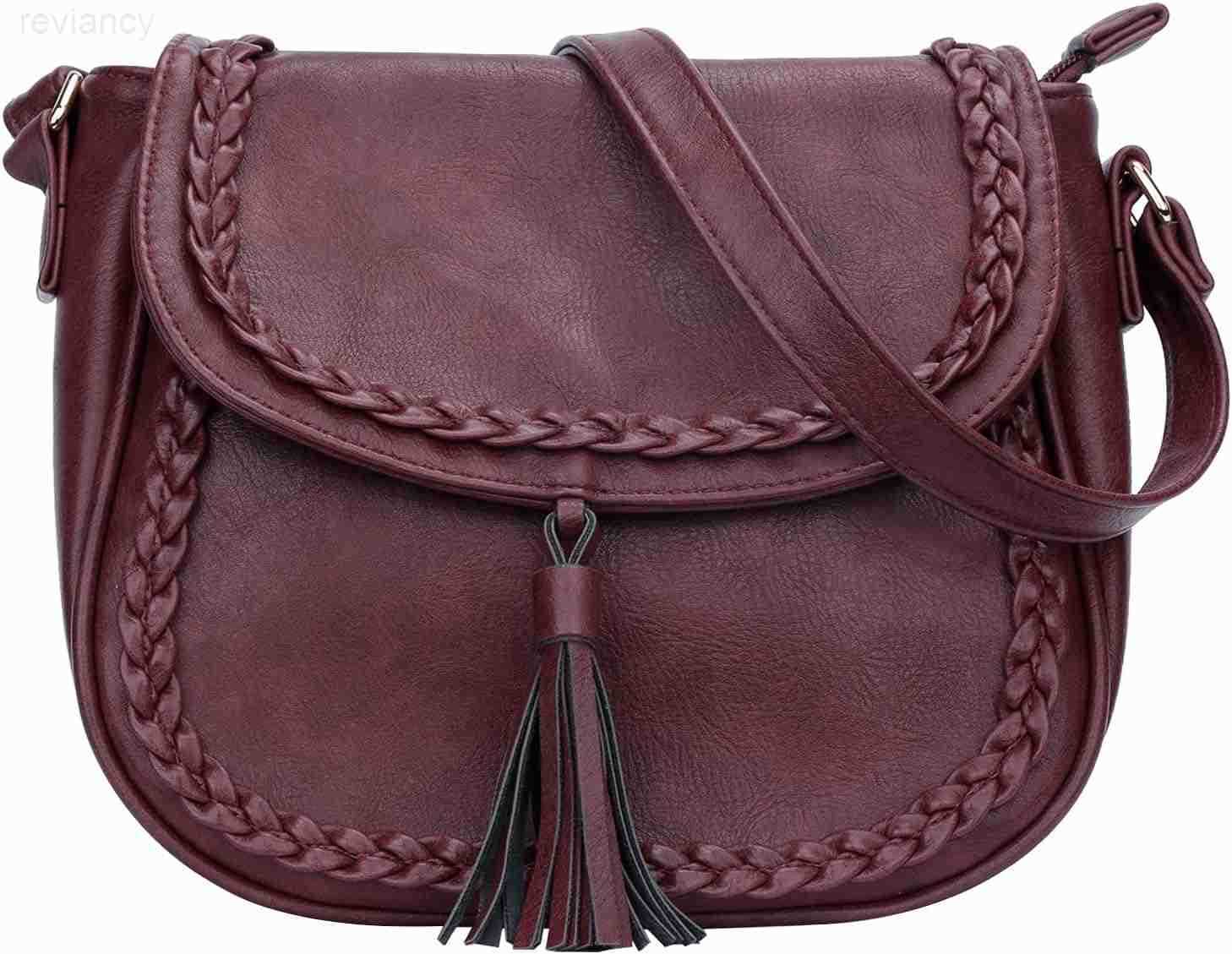 Casual Flap Saddle Crossbody Bags for Women Purses and Handbags with TasselW250908