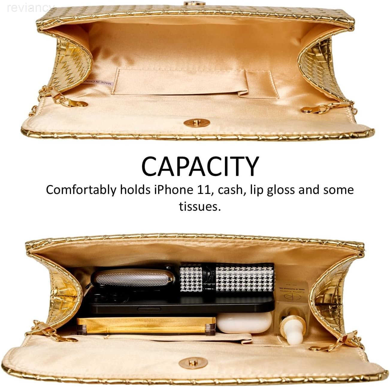 Evening Bag Clutch Purses for Women Fashion PU Leather Crossbody Purse for Wedding Party and PromW250908