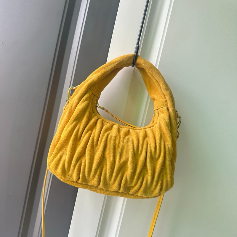 Real Suede Leather Totes Wander Matelasse Shoulder Bag Vintage Handle Bags Designer Pleated Crossbody Bag Purses And Handbag 5BC125 Women's Underarm Bag 3358
