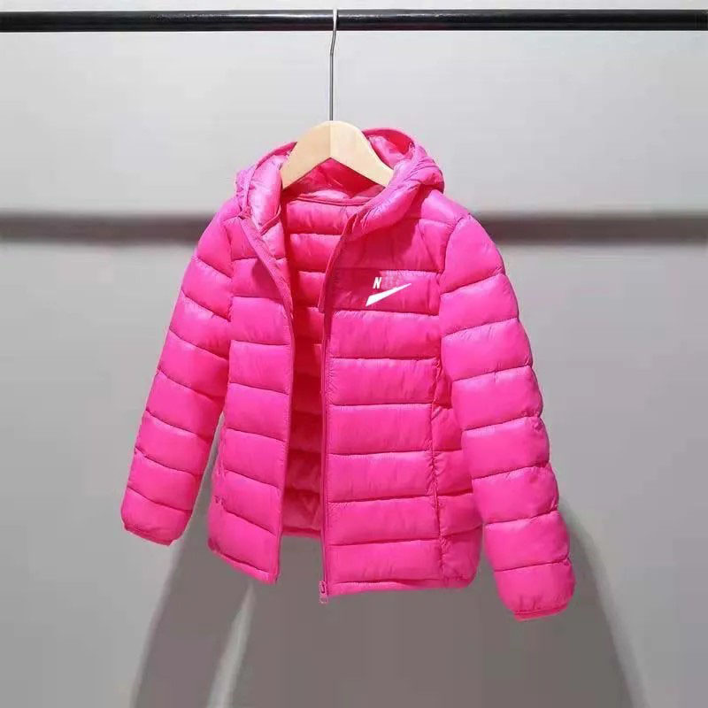 Boys Girls Hooded Outerwear Baby Winter Thickened Jackets Childrens Solid Color Cotton Down Coat Kids Casual Clothing