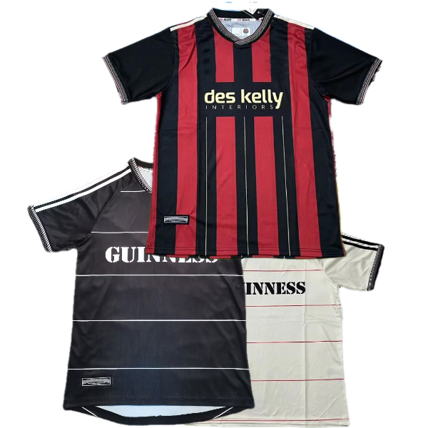 2025 2026 CONNOLLYs BohemianS Soccer Jerseys PISZCZEK McDONNELL AKINTUNDE McDAID CLARKE McMANUS Ireland BohemianS 25 26 football shirtS