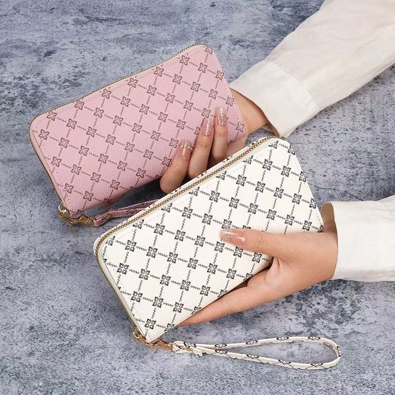 New Long Designer Wallet, Fashionable Double Zipper Large Capacity Women's Wallet