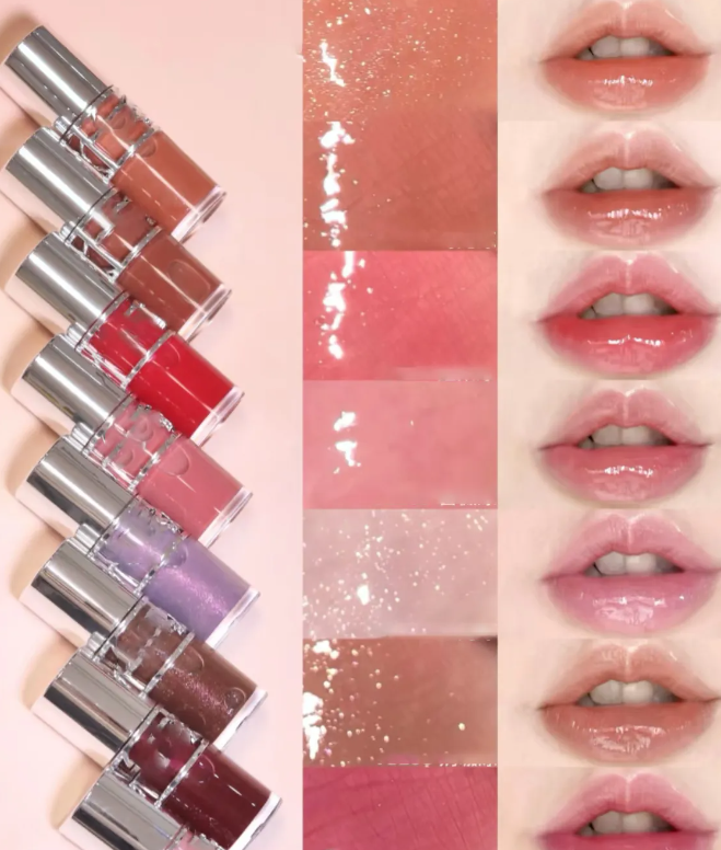 Makeup Lip Oil Gloss 6ml Loveshine Plumping Liquid Lipstick Moisturizing Repulpant Crystal Shiny Glitter Lipgloss 10colors Beauty Lips Cosmetics