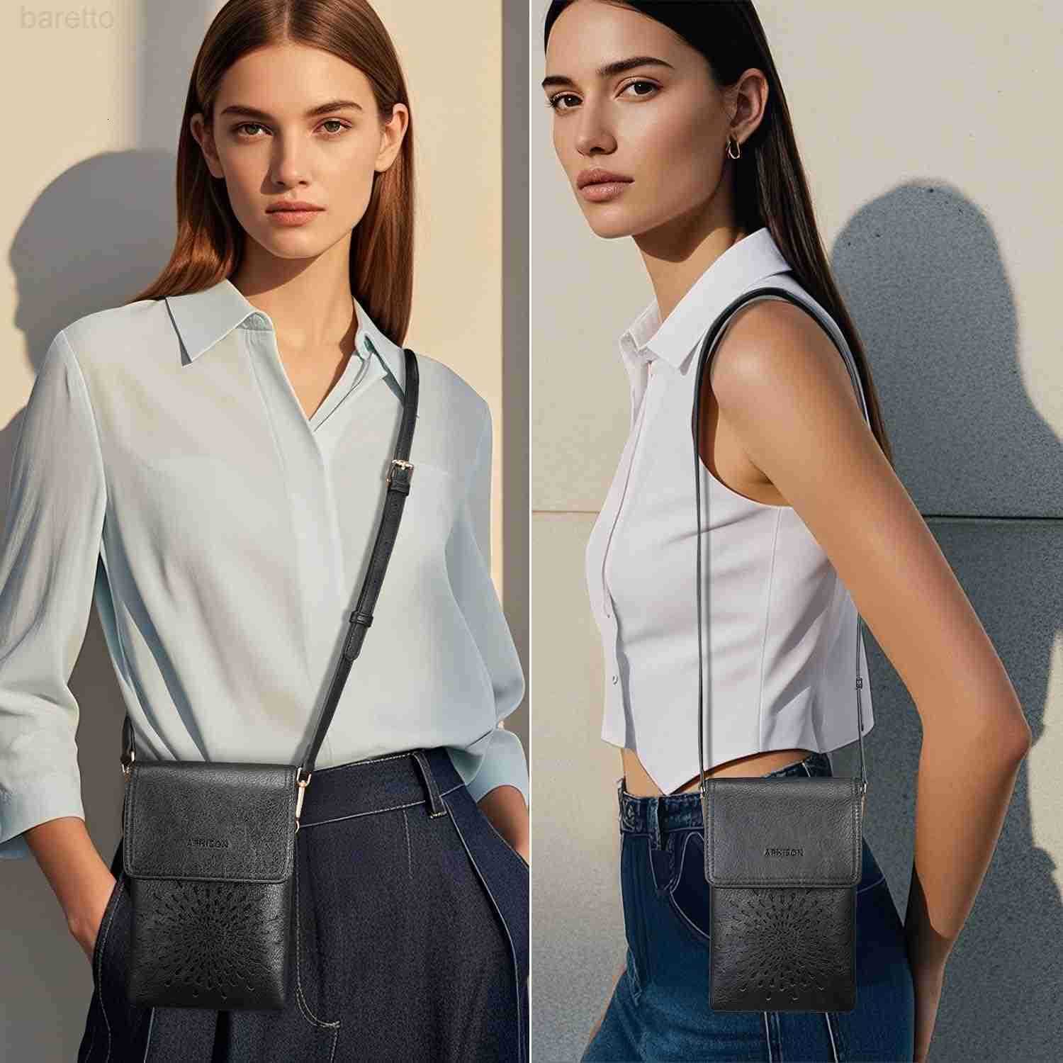Small Crossbody Bags for Women Trendy Leather Crossbody Phone Purses Handbags with Adjustable Strap Z250909