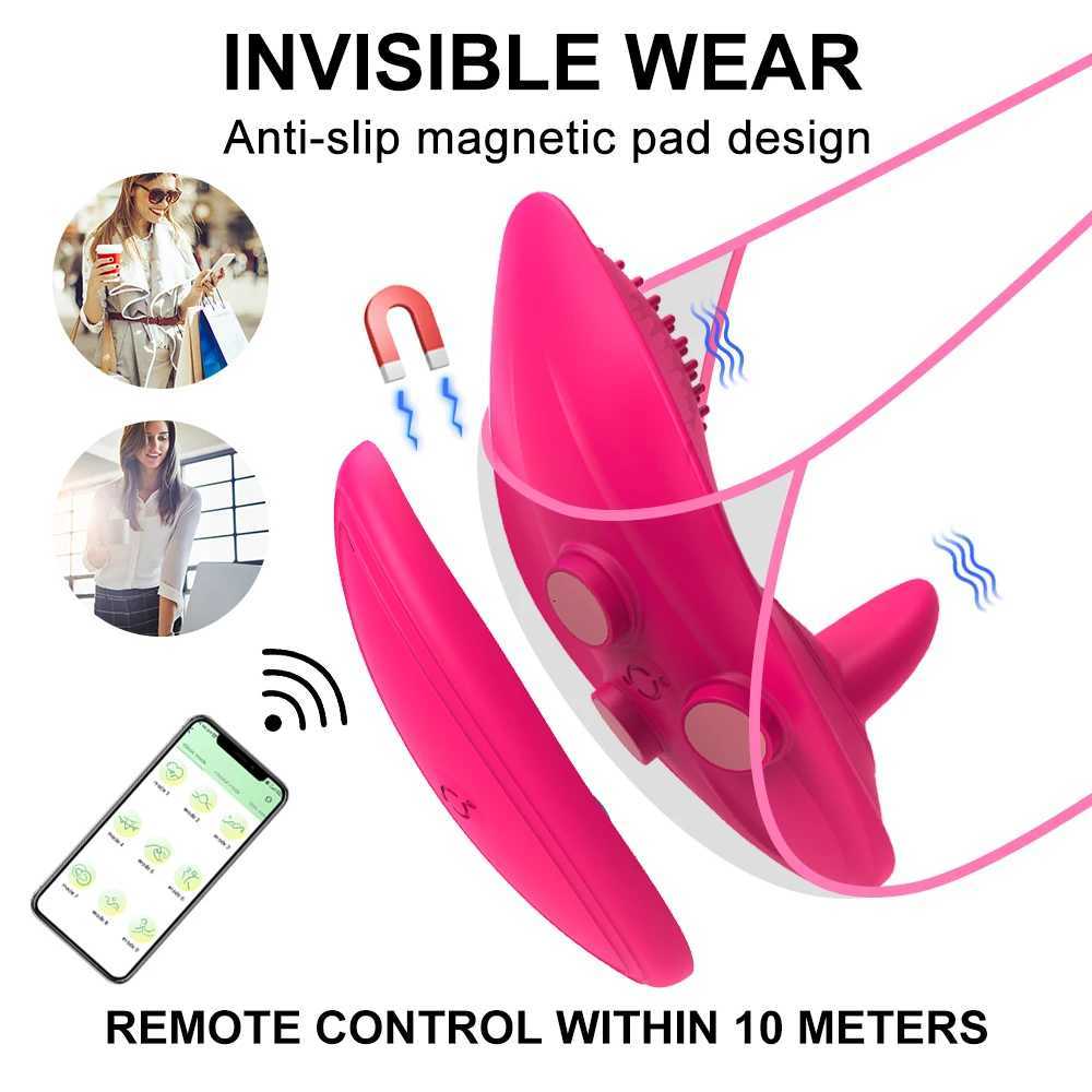 Wearable Vibrating Panty Vibrator Tongue Licking Clitoral G Spot Stimulator Remote Control Vagina Egg Anal Sex Toys for Women 18XJ250908