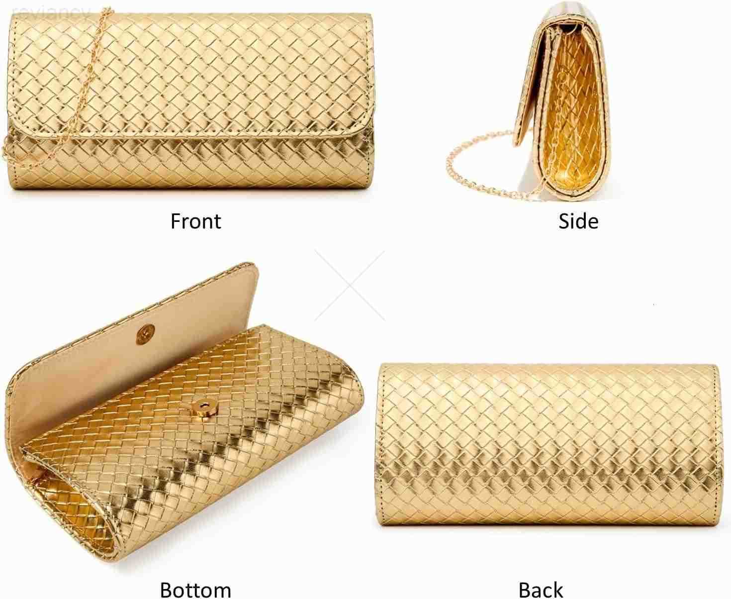 Evening Bag Clutch Purses for Women Fashion PU Leather Crossbody Purse for Wedding Party and PromW250908