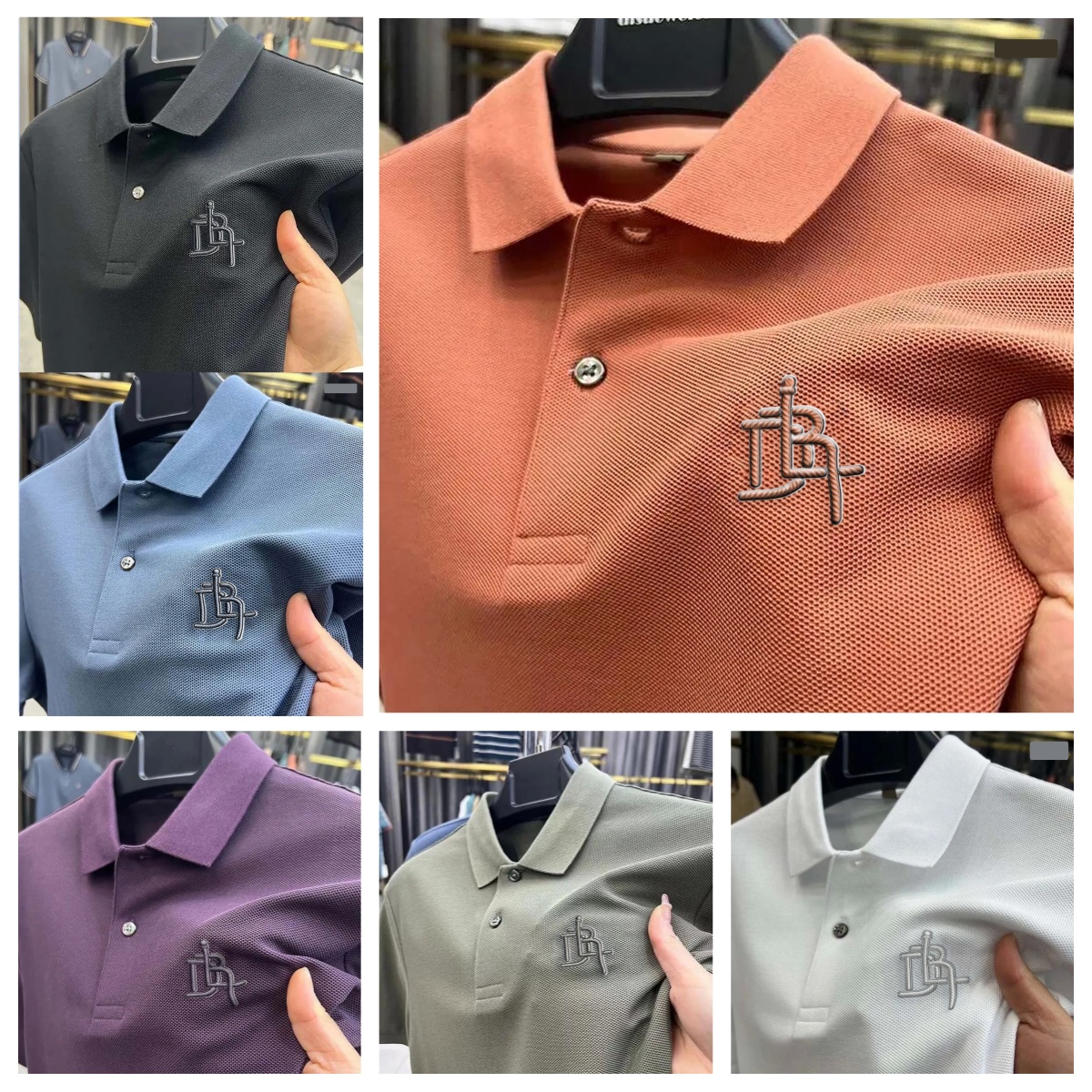 Men's Polos Cotton High-end Luxury Short Sleeve Polo Shirt 2025 Summer Designer Brand Logo Embroidered T-shirt Fashion Wear