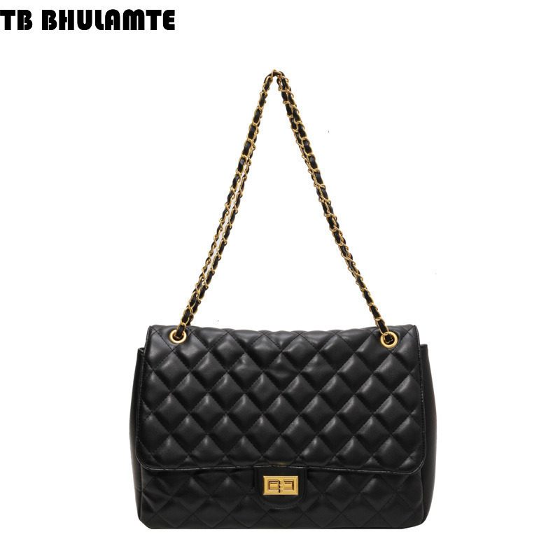 Luxury Bag TB BHULAMTE Designer Bag Fashion Solid Color Versatile Women's Bag 2025 New Trend Large Capacity Quilted Chain Bag Stylish Single Shou