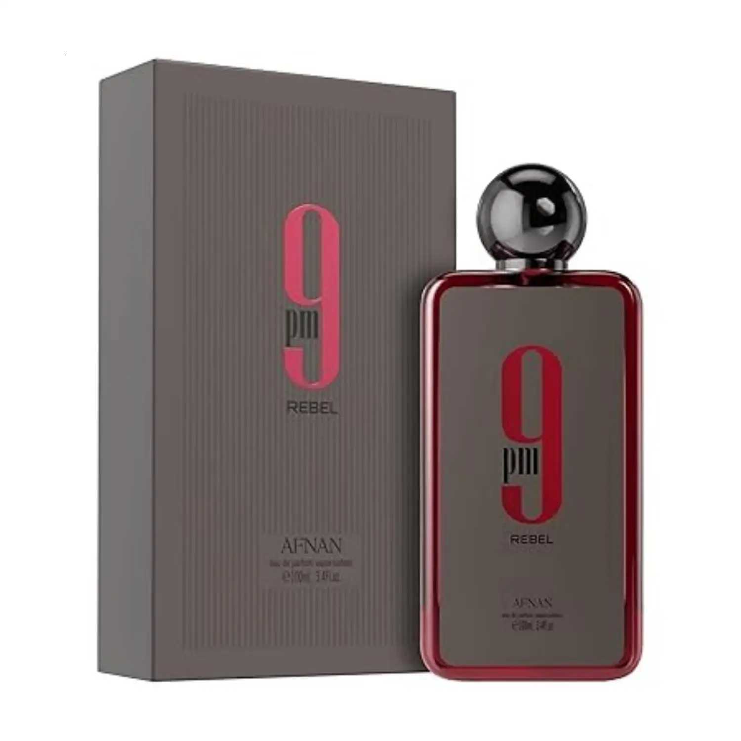 00ML Afnan 9 PM Rebel Unisex Eau De Parfum Original Arabic Perfume High Quality Brand Perfume For Men For Women Holiday Gifts W250908