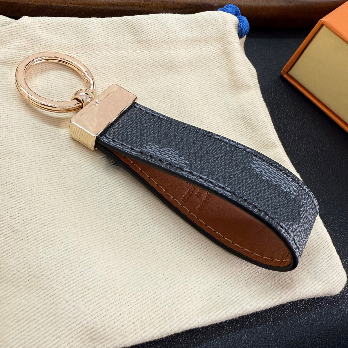 Key Ring Pendant Leather Explosive European and American Brand Bag Hanging Decoration Car Keychain