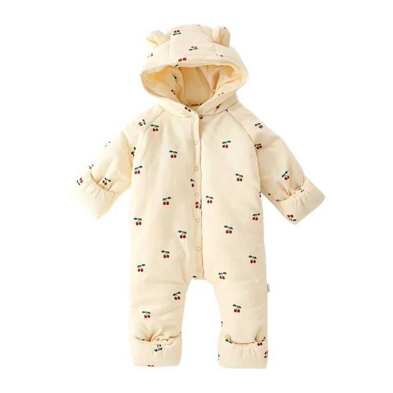 Infant and Toddler Cotton Clothing Winter Jumpsuit Newborn Threelayer Thickened Cotton Jacket Baby Warmth Go Out ClothesXJ250908