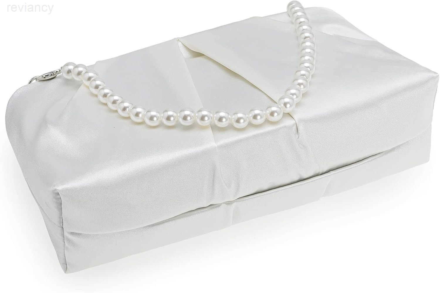 Evening Bag Women Wedding Party Handbag Small Dressy Formal Purse Pleated Satin ClutchW250908