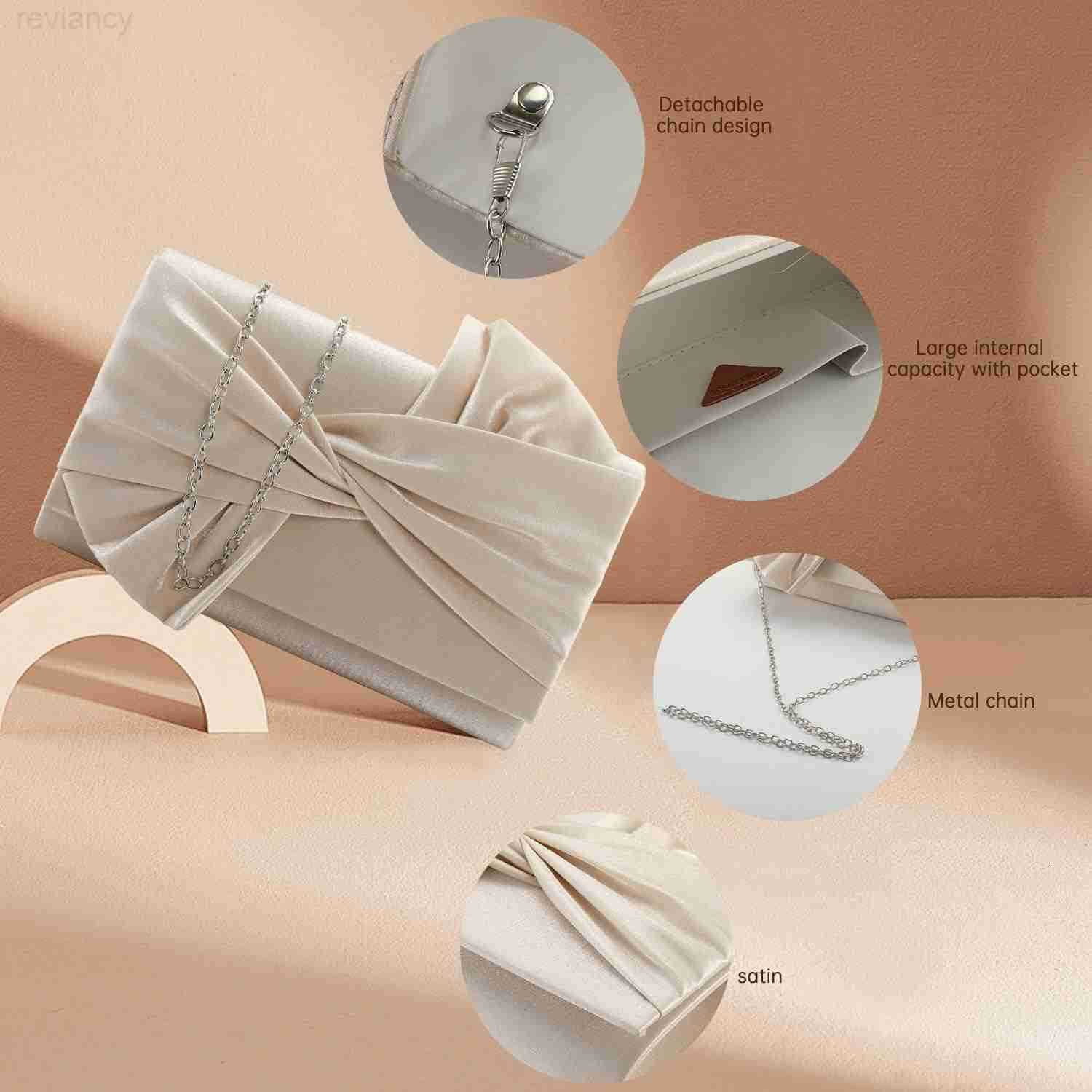 Satin Clutch purse evening bag for women party wedding handbagW250908